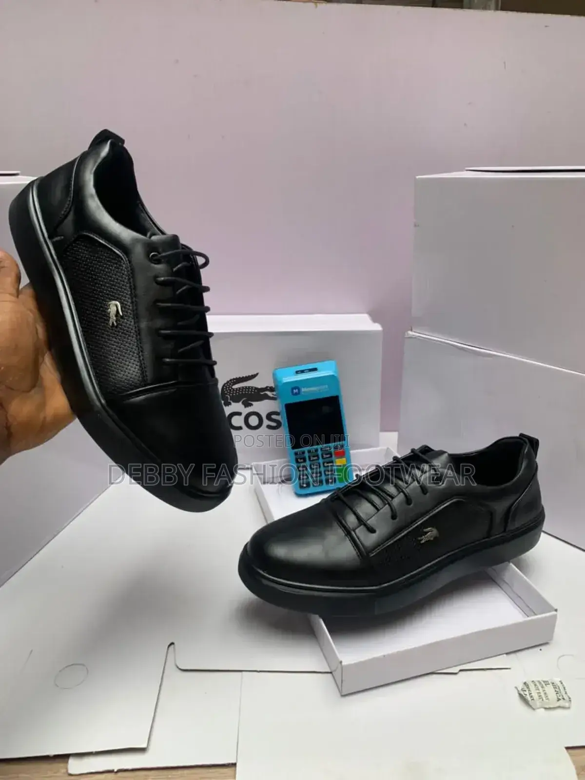 Black Lacoste Shoe