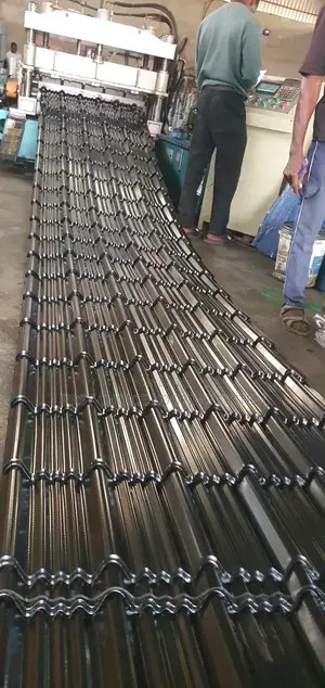 Oven Baked Steptiles Design Aluminium Roofing Sheet