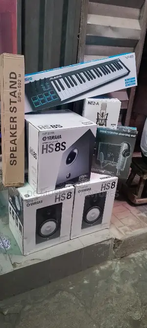 Studio Monitors, Keyboard, NT2A Recording Microphone