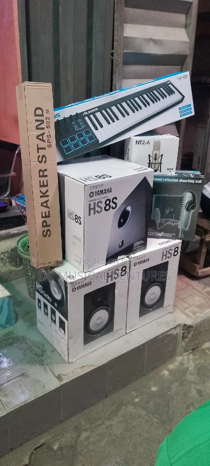 Studio Monitors, Keyboard, NT2A Recording Microphone