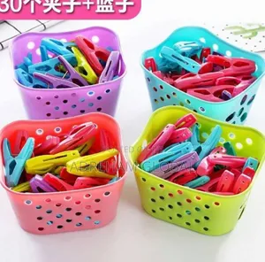 Peg for Clothes (30 Pieces in a Basket)