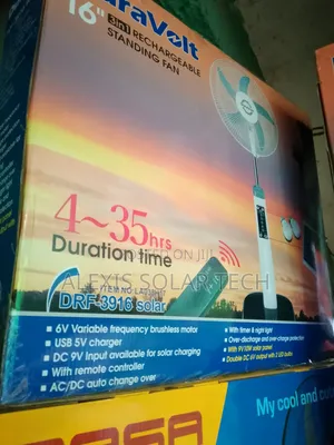Duravolts Rechargeable Standing Fan