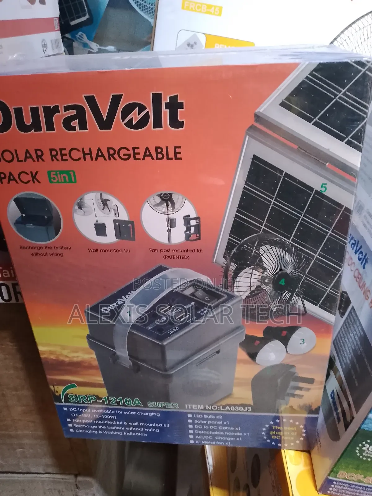 Duravolts Solar Rechargeable Pack