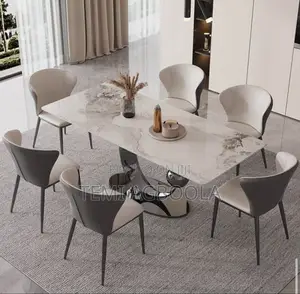 6seater With Marble Top Dinning Table