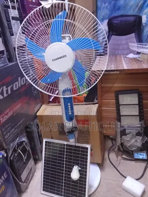 Solar Rechargeable Ac/Dc Fans With Inbuilt Lithium Battery
