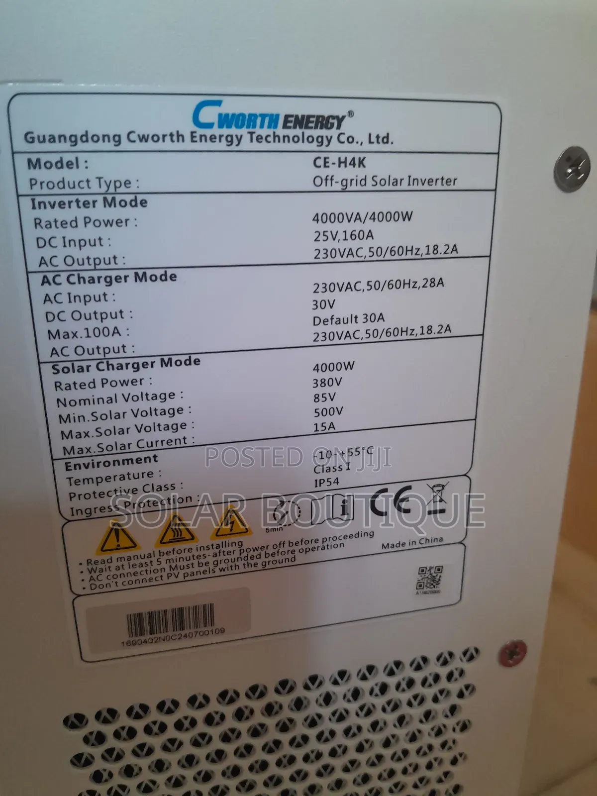 4kva 24v Cworth Hybrid Solar Inverter