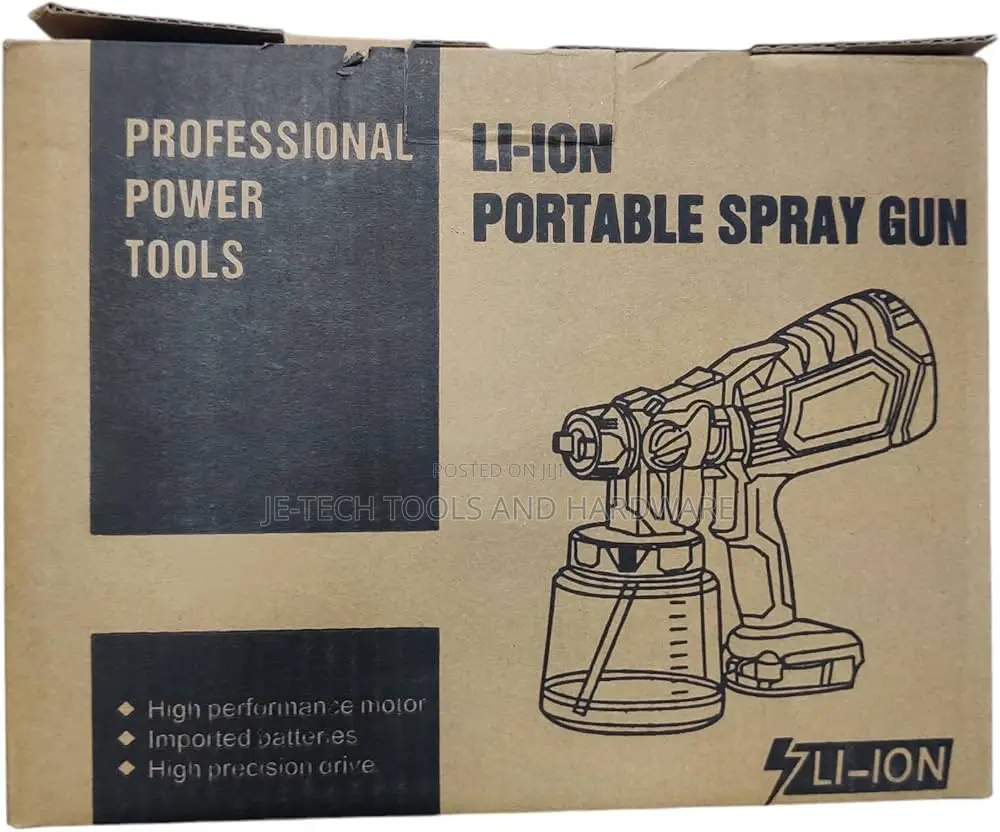 Spray Paint Machine With 2 Battery Lithium 1000 Ml