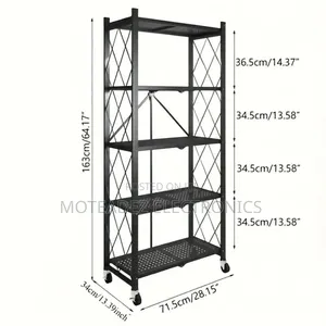 5 Layers Foldable/Movable Multipurpose Household Rack/Shelf