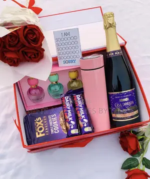 Apology Gift Box With Flower Bouquet