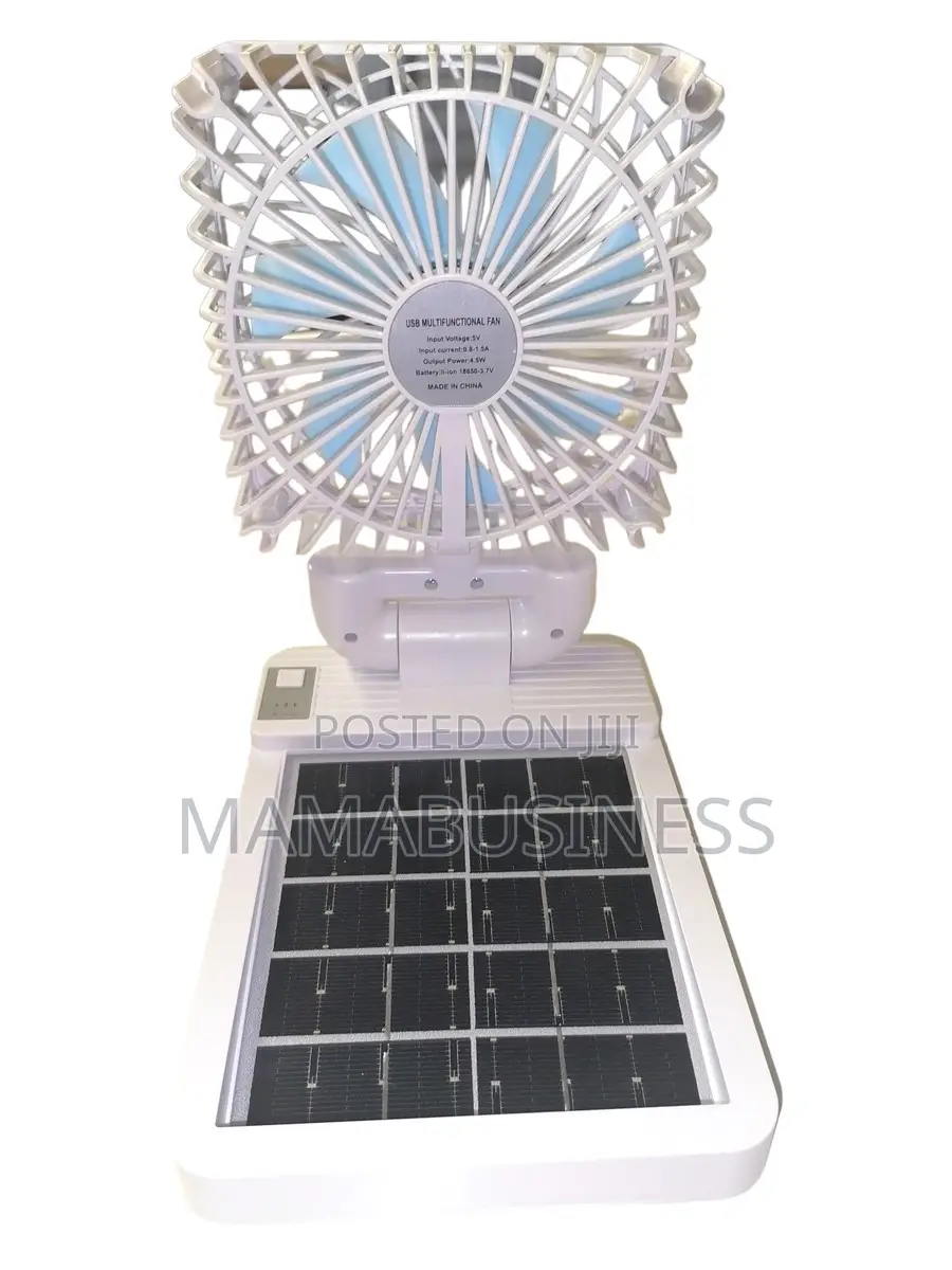 Double Head Solar Charging Fan