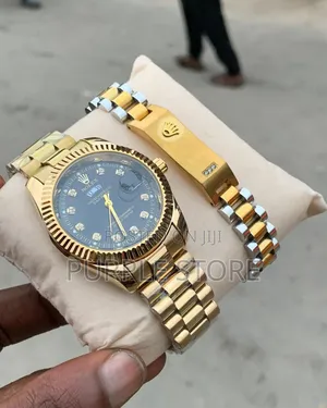 Rolex Watch_bracelet* For Men Gold.