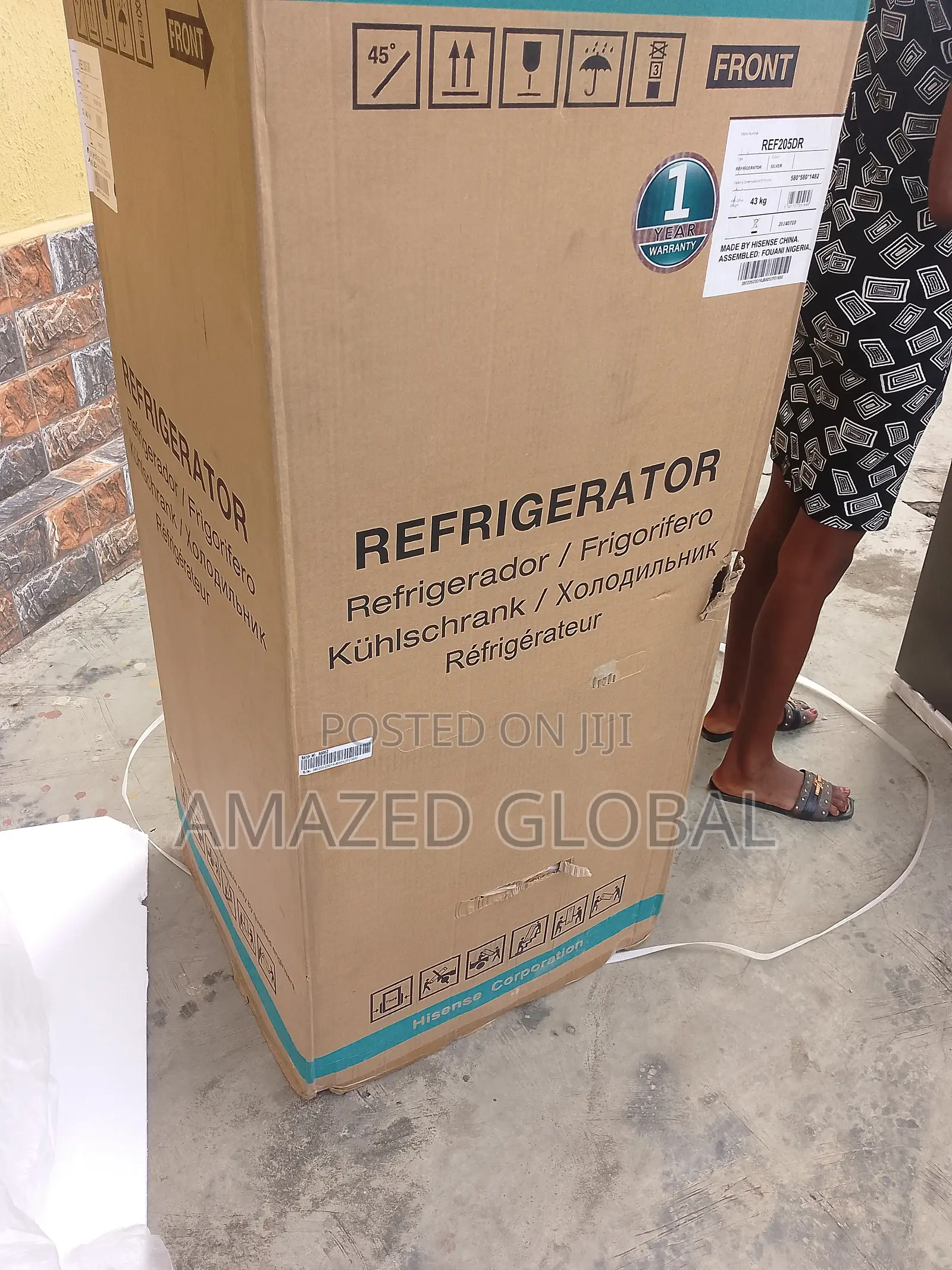 The New in Hisense (SILVER) Double Door Refrigerator
