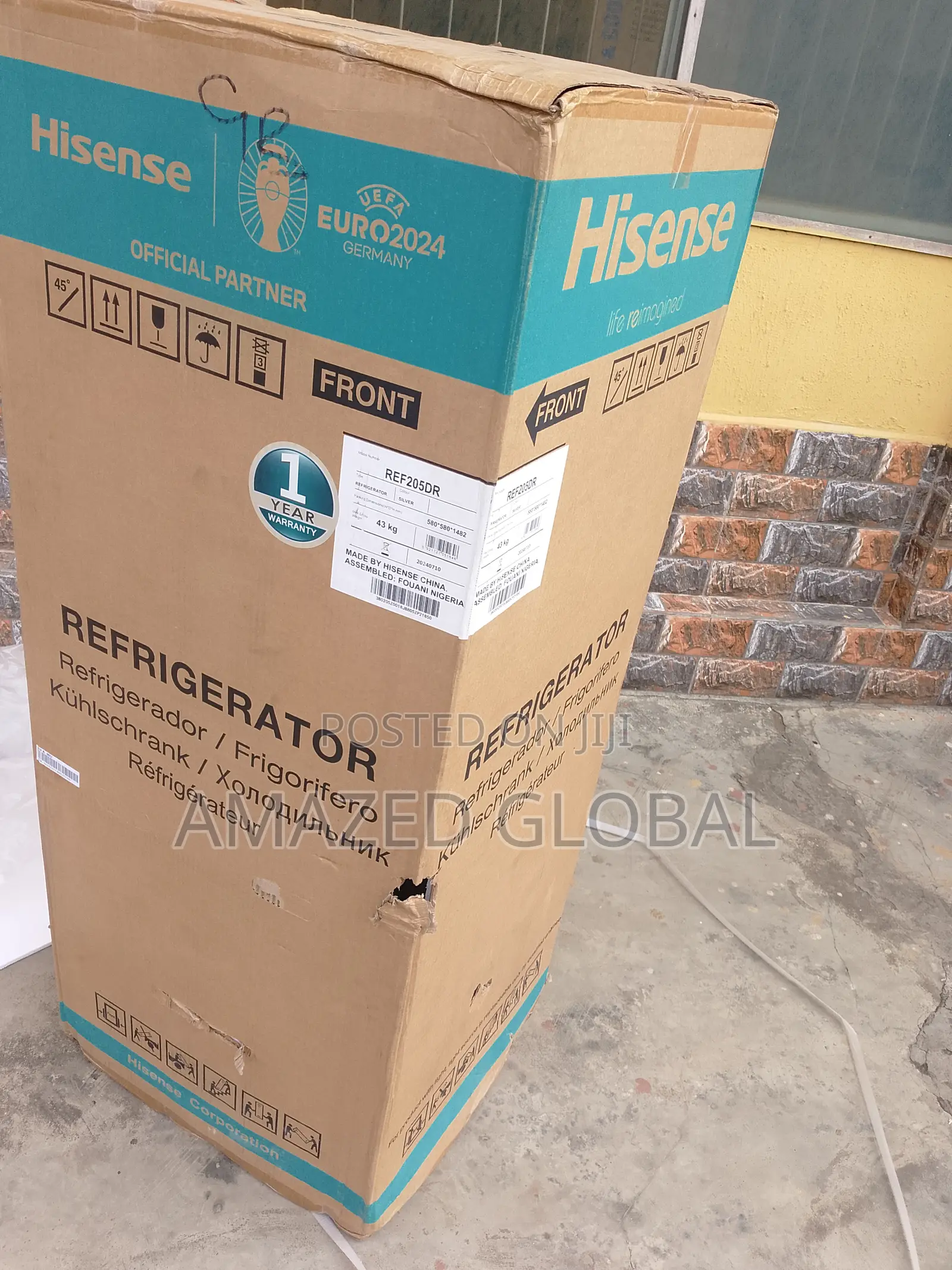 The New Hisense(Ref205dr) Double Door Refrigerator