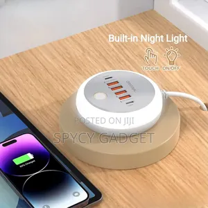 Multifunction LED Touch USB Type C Charging Station