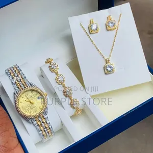Rolex Wo.Men Watch Jewellery Combo