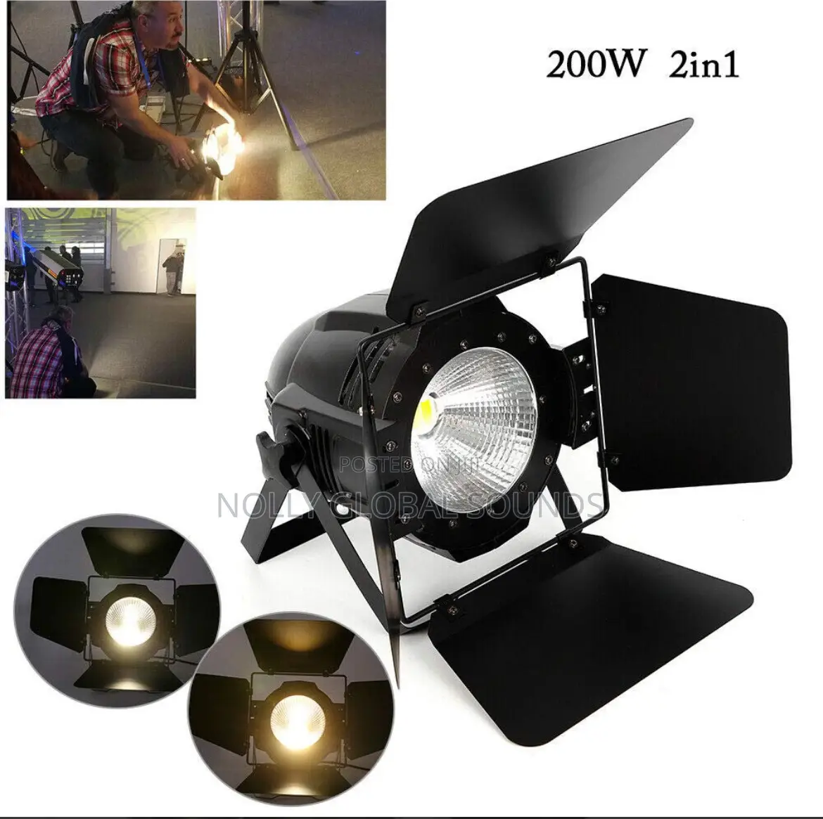 COB Lighting DMX Digital Display 2in1 Coolwarm White 200W