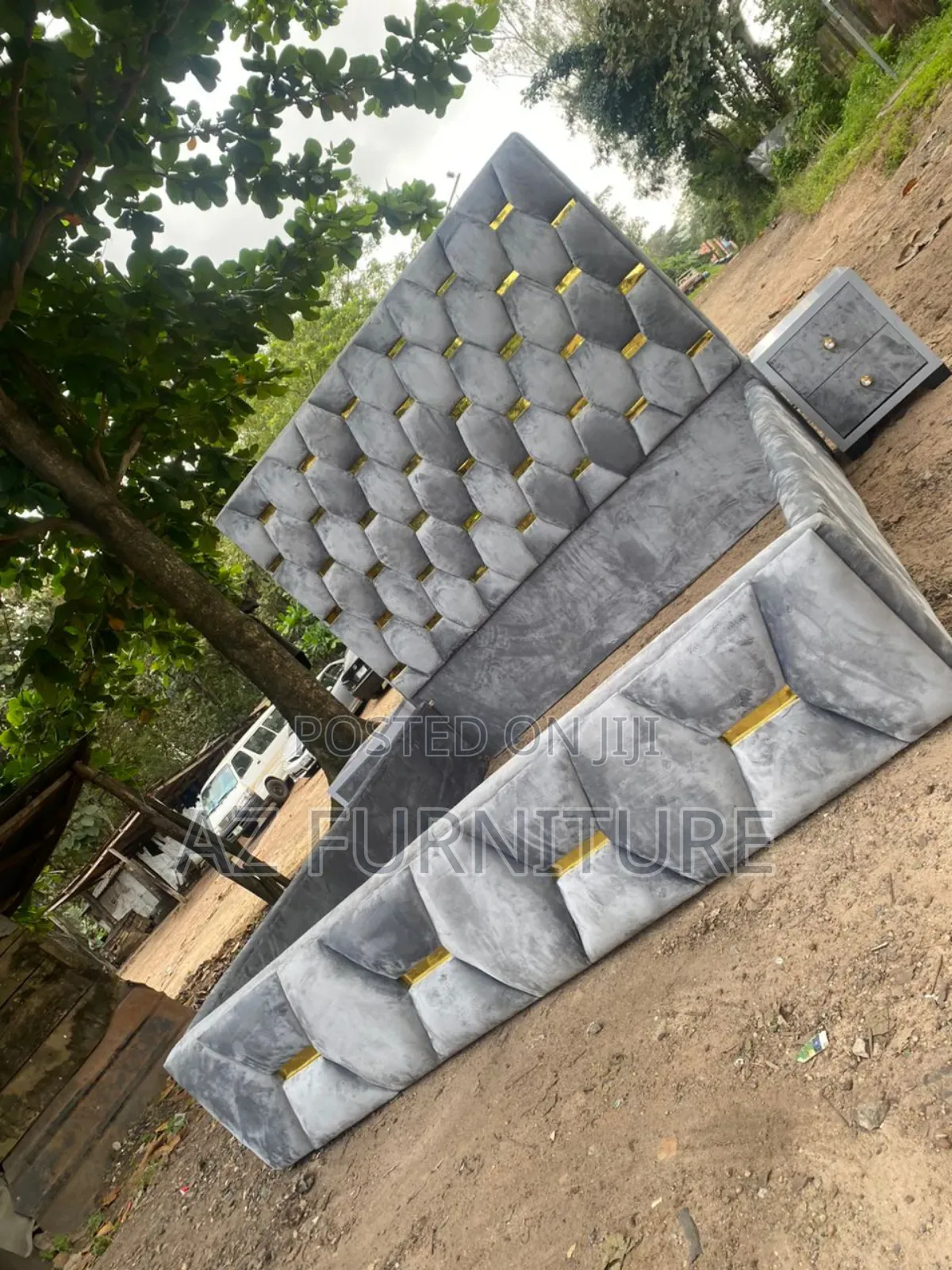 6 by 6 Padded Bedframe