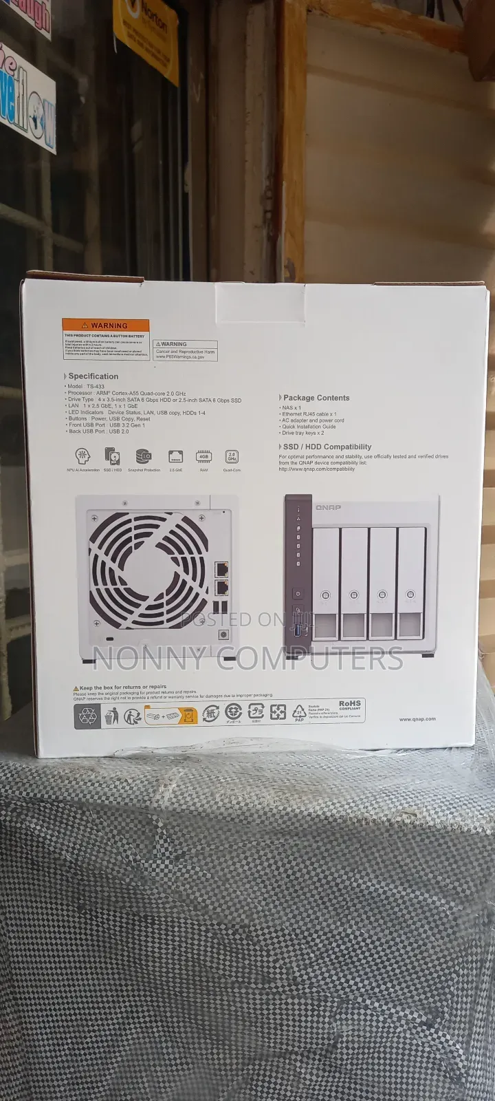 Qnap Ts-433, 4 Bay Home and Office Nas