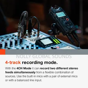 TASCAM DR-40X 4-track Portable Recorder — 2 XLR/TRS Inputs