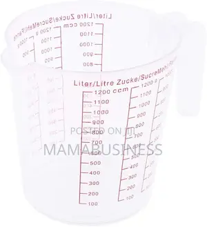 1200ml Plastic Measuring Cup Clear Scale