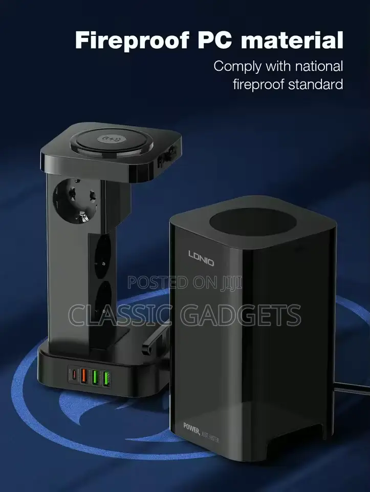 Ldnio Tower Multi Power Strips 2500w Extension Power Socket