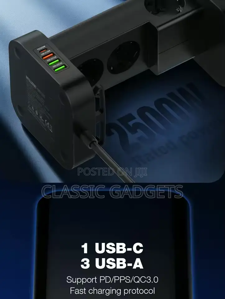 Ldnio Tower Multi Power Strips 2500w Extension Power Socket