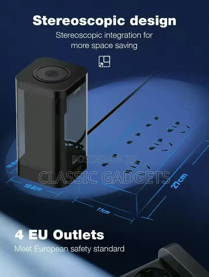 Ldnio Tower Multi Power Strips 2500w Extension Power Socket