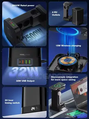 Ldnio Tower Multi Power Strips 2500w Extension Power Socket