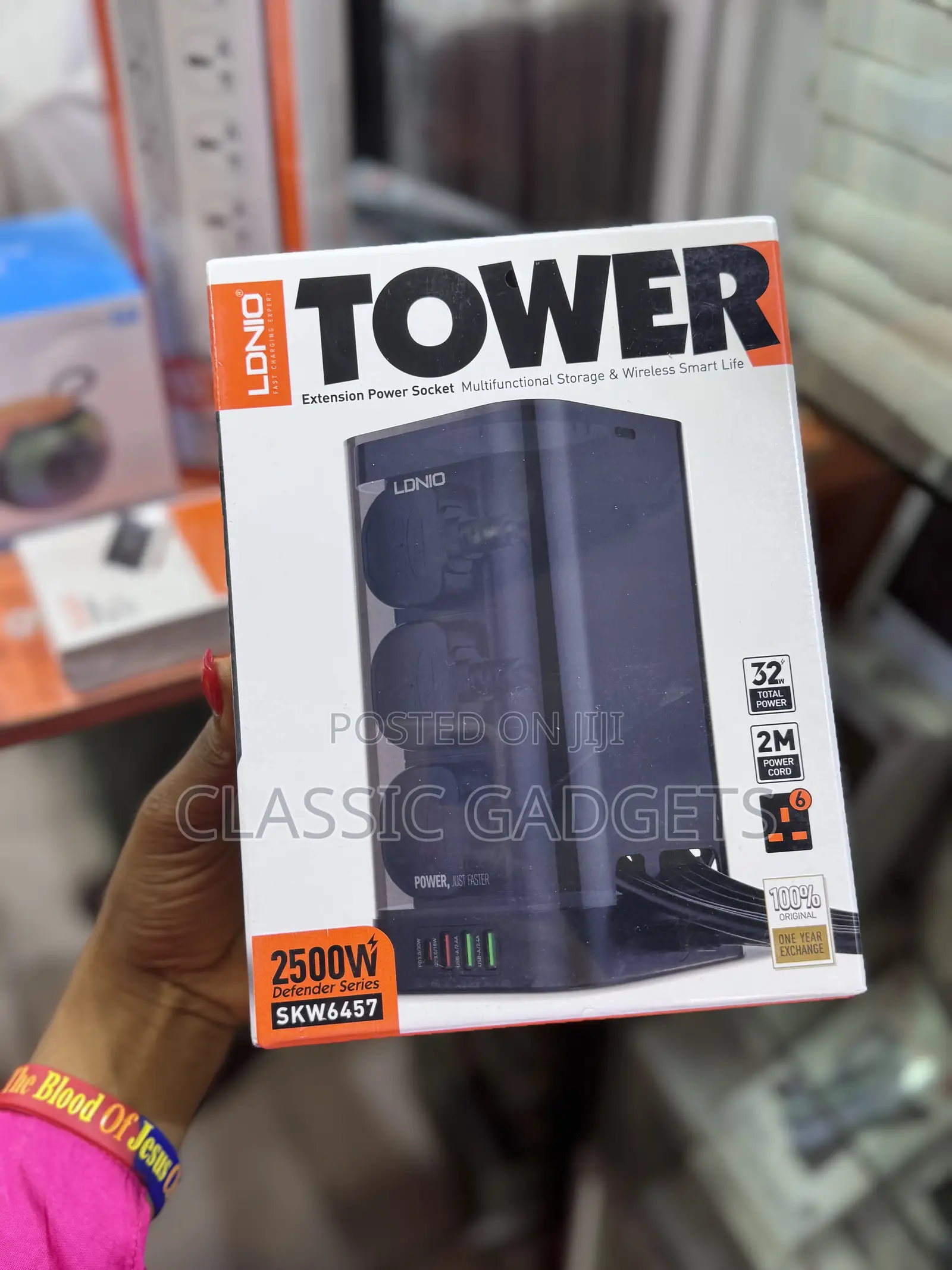 Ldnio Tower Multi Power Strips 2500w Extension Power Socket