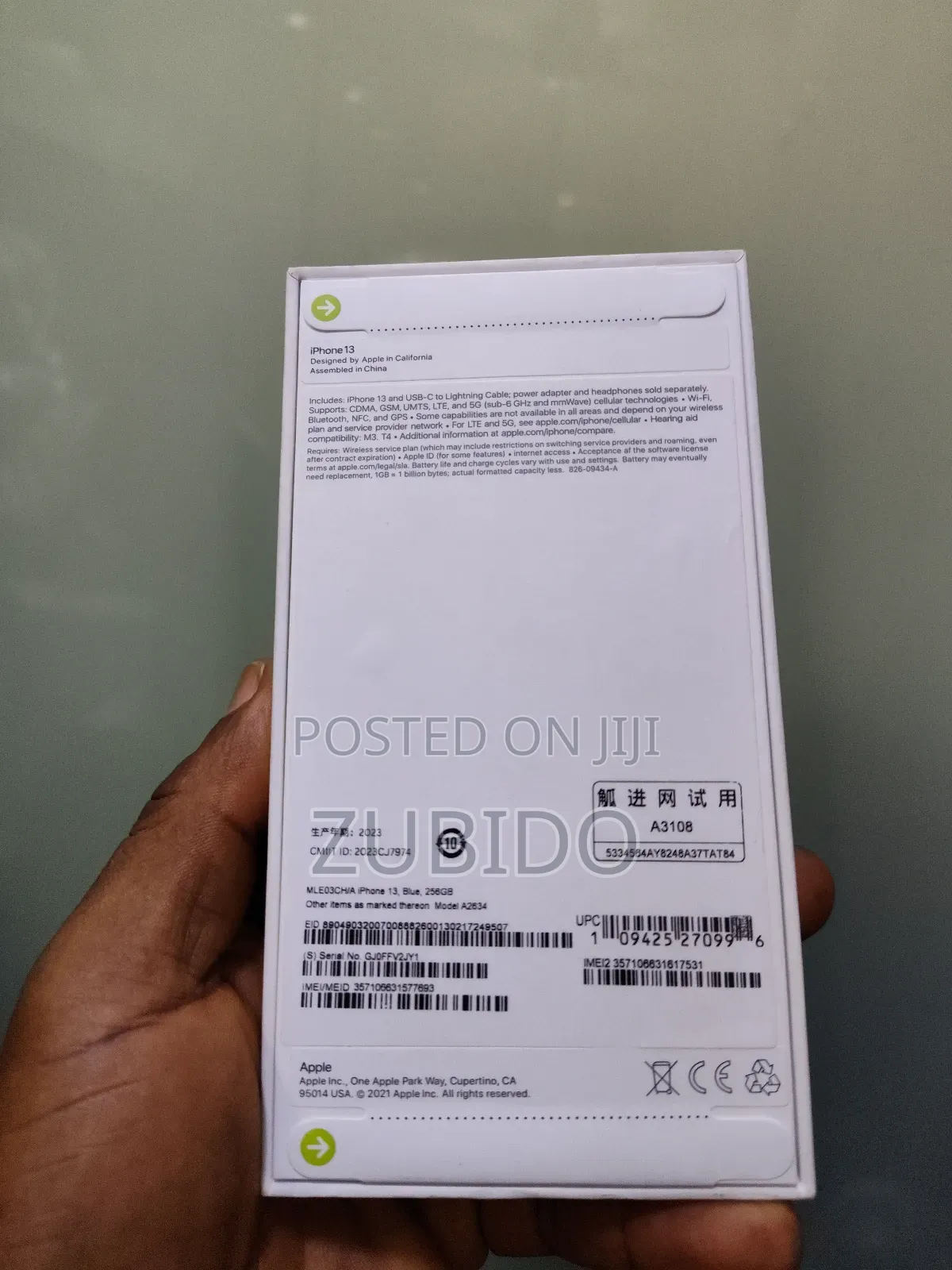New Apple iPhone 13 256 GB Blue
