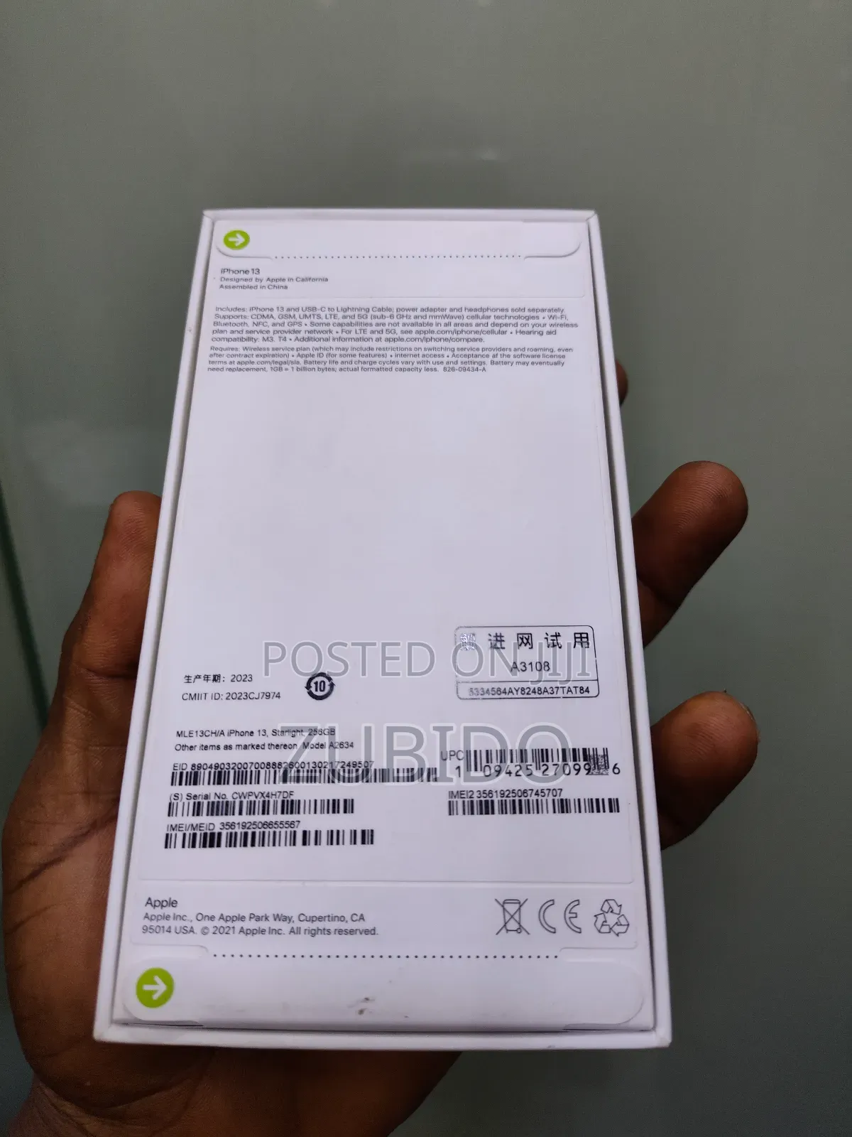 New Apple iPhone 13 256 GB White