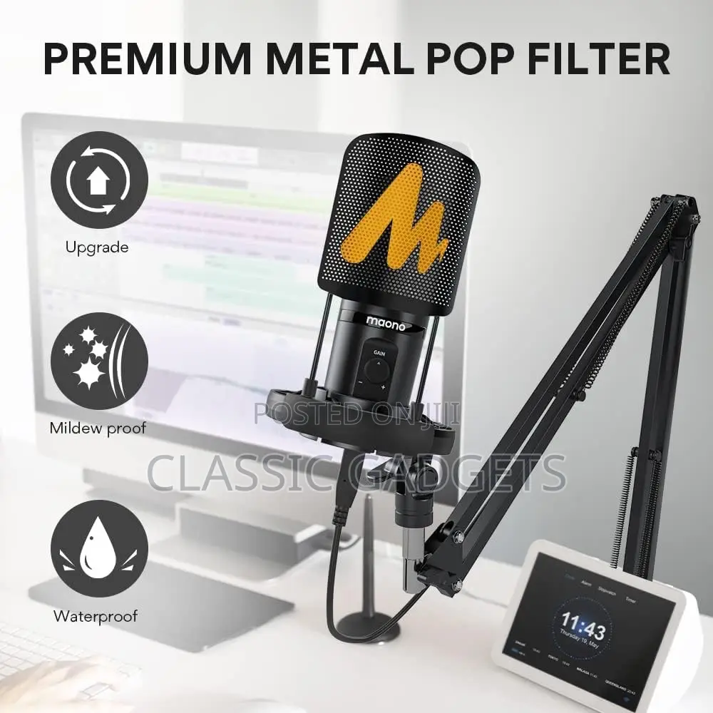 MAONO AU-PM461S Podcast PC Computer Condenser Microphone