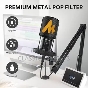 MAONO AU-PM461S Podcast PC Computer Condenser Microphone