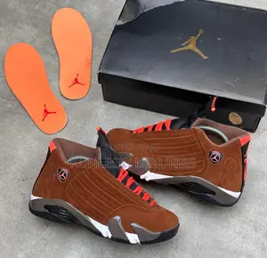 Original Air Jordan 14 Retro Winterized Brown Sneakers