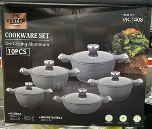 10pcs Die Cast Aluminum Pots Set