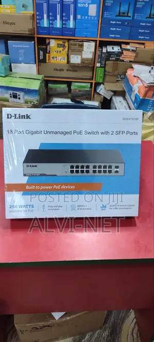 16-Port 10/100 Long Range Poe+ Switch DES-F1016P-E