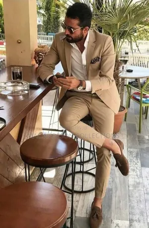 Dominico Vacco Nude Brown Single Button for Men