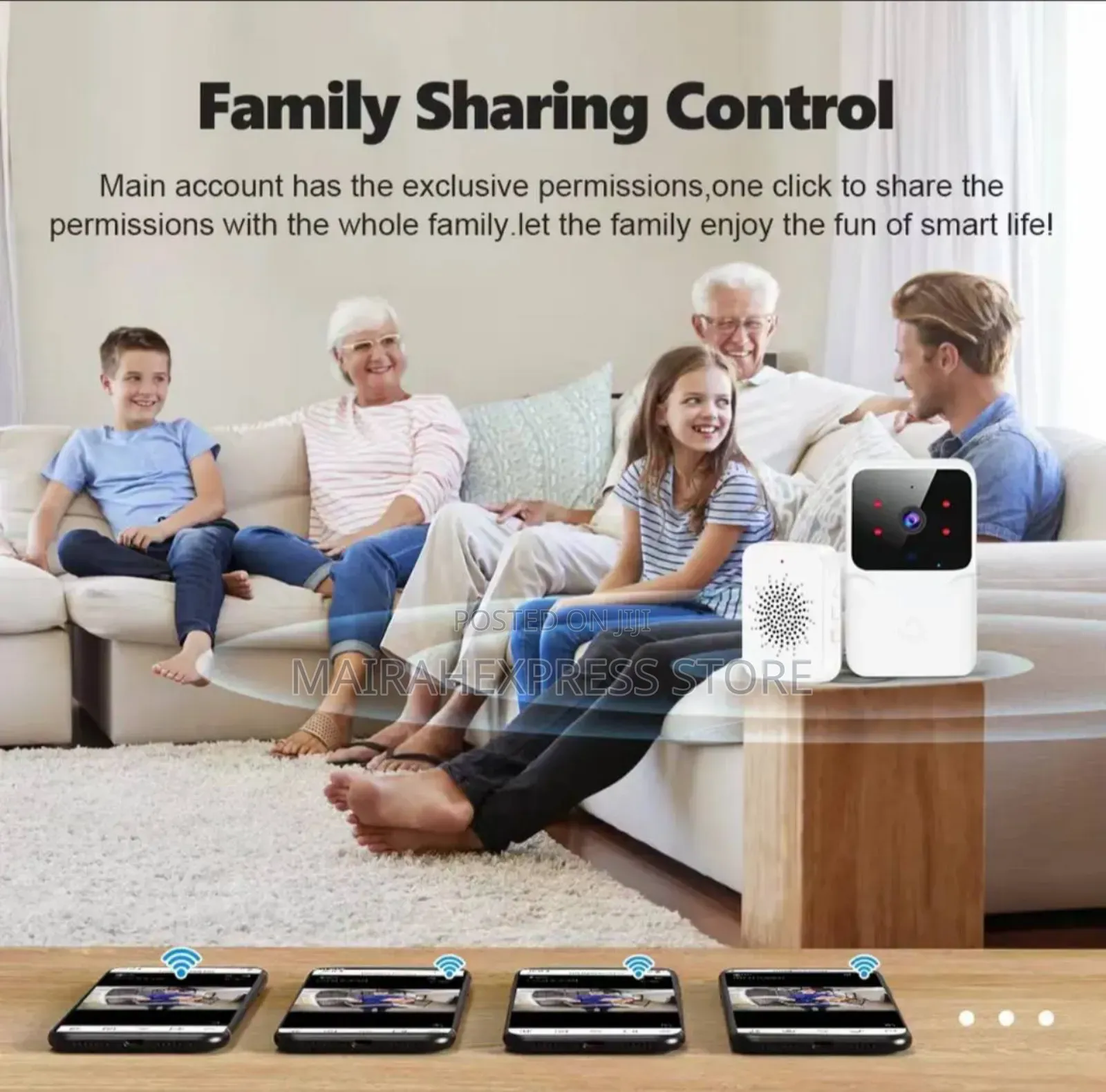 Smart Mini Rechargeable Doorbell With Camera With Voice FXN
