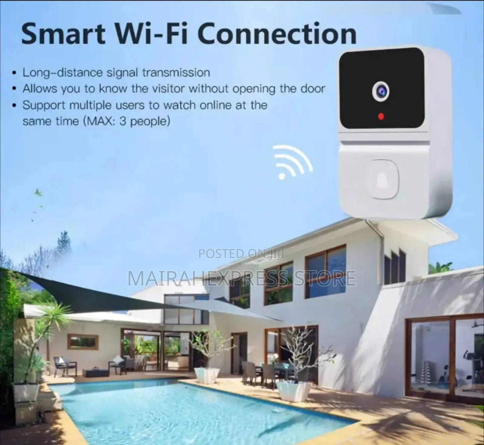 Smart Mini Rechargeable Doorbell With Camera With Voice FXN