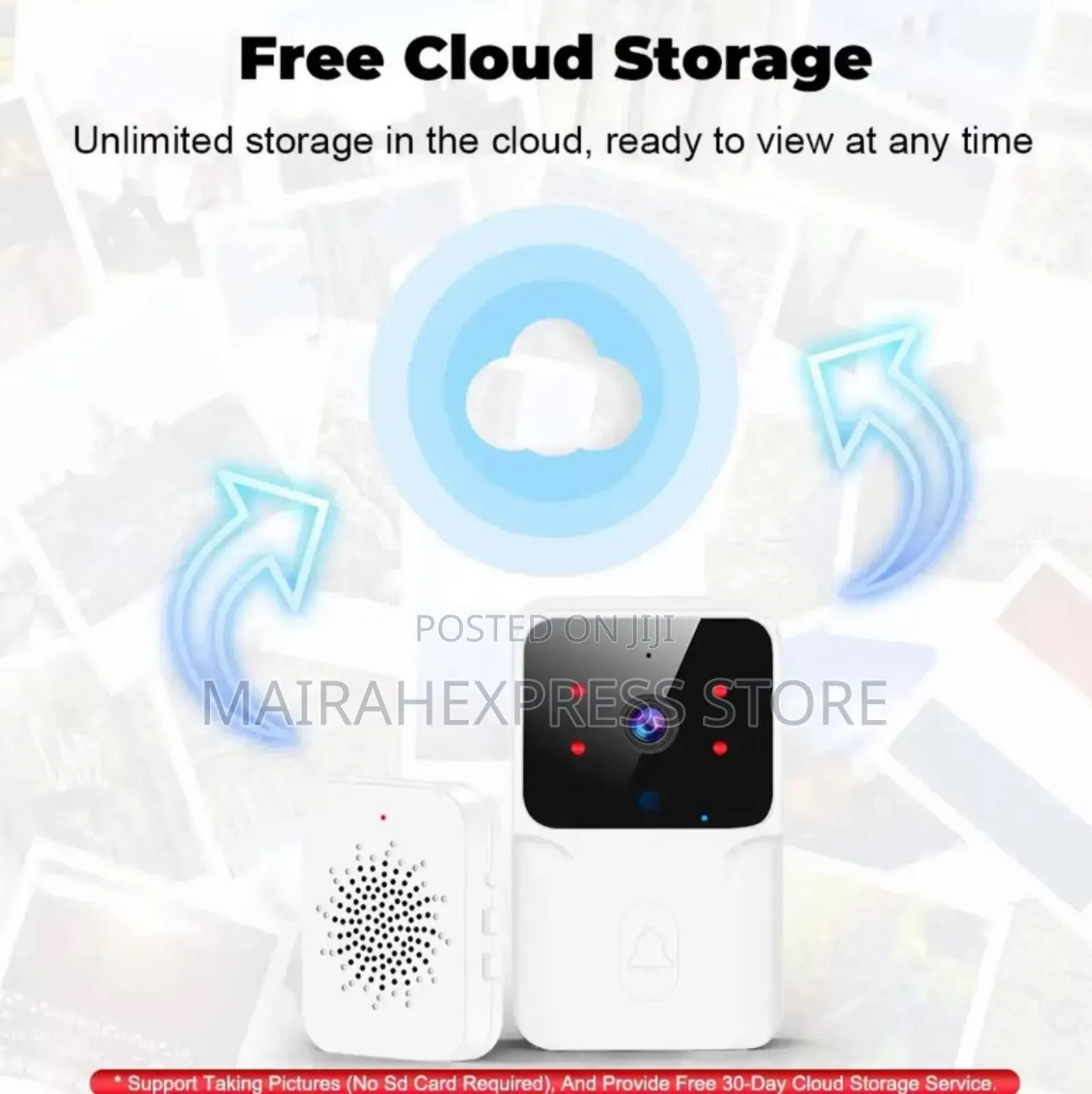 Smart Mini Rechargeable Doorbell With Camera With Voice FXN