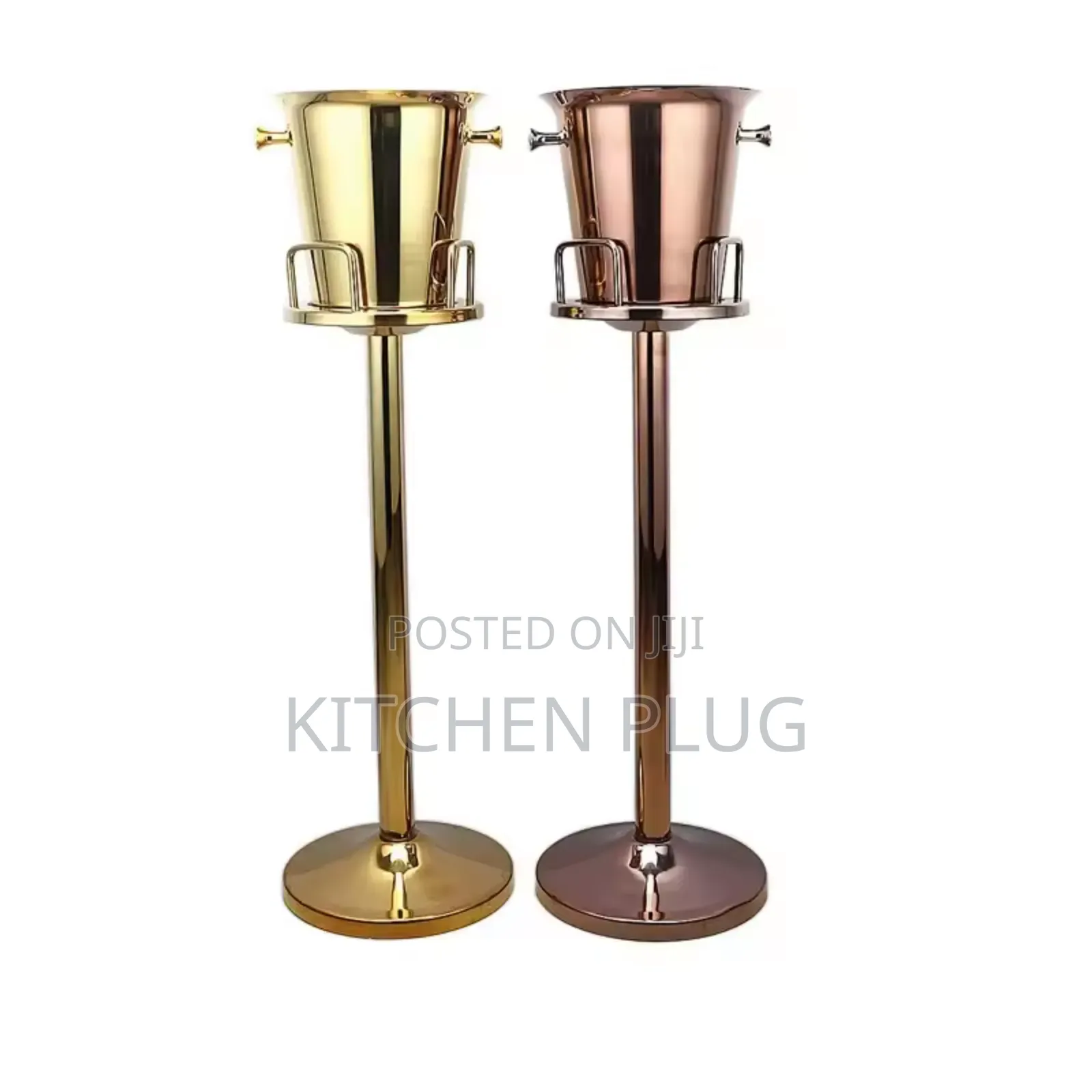 Free Standing Wine Chiller Ice Bucket Rack,