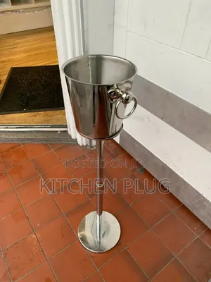 Free Standing Wine Chiller Ice Bucket Rack,