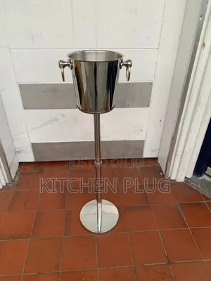 Free Standing Wine Chiller Ice Bucket Rack,