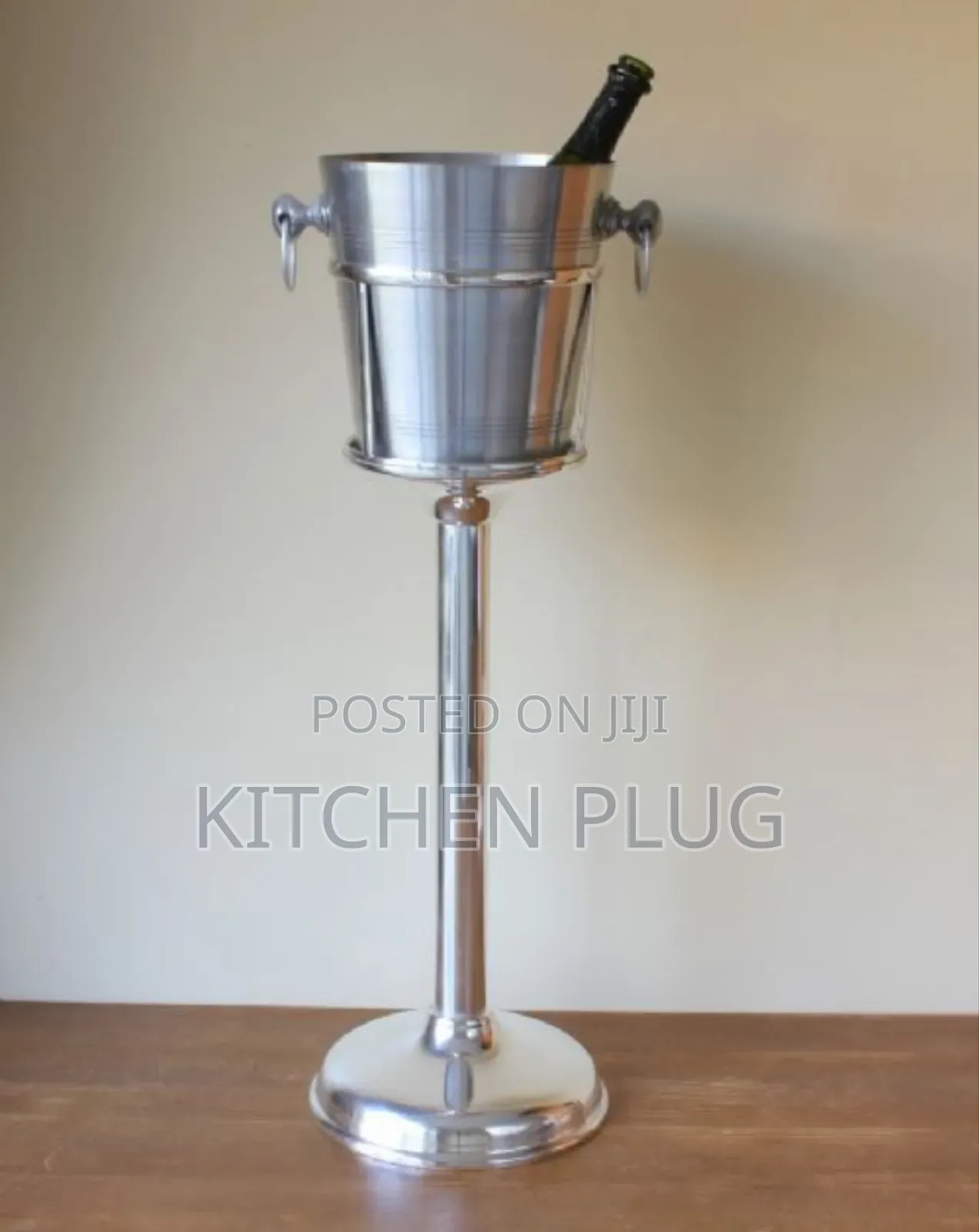 Free Standing Wine Chiller Ice Bucket Rack,