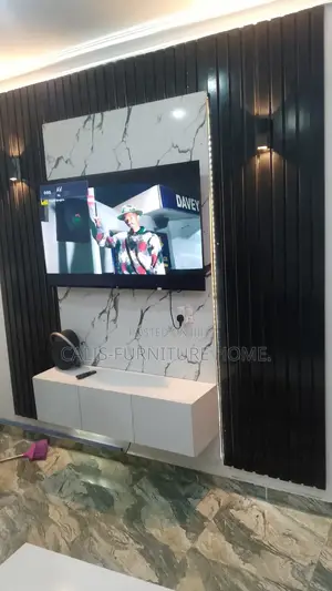 8ft X 8ft TV Console (Black and White)