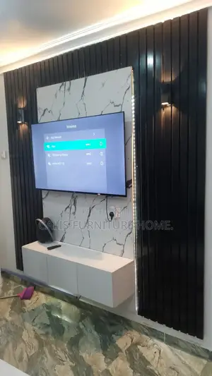 8ft X 8ft TV Console (Black and White)
