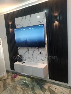 8ft X 8ft TV Console (Black and White)