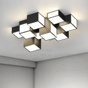 Modern Creative LED Chandelier Light Remote Dimming Living
