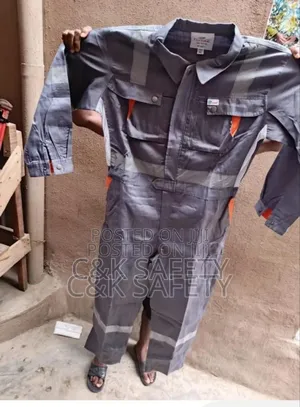 Gray Colour ,Coverall With Reflector