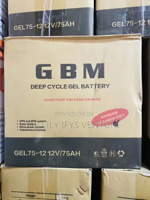 GBM Dry Cell Battery 75ah 12v